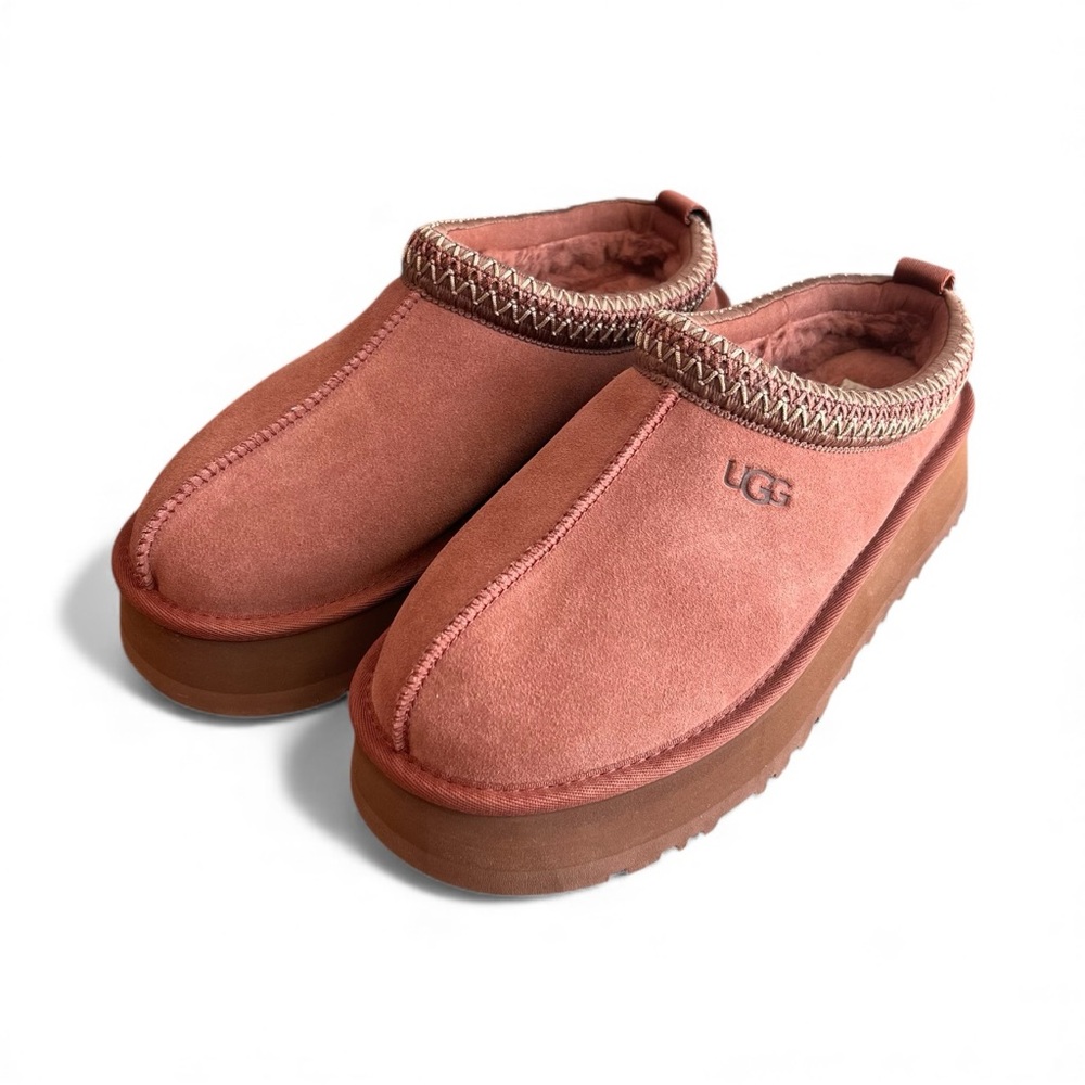 UGG NIB Women’s Tazz Size 10 EU 41 Red Jasper Pink Mauve NWT Braid Platform